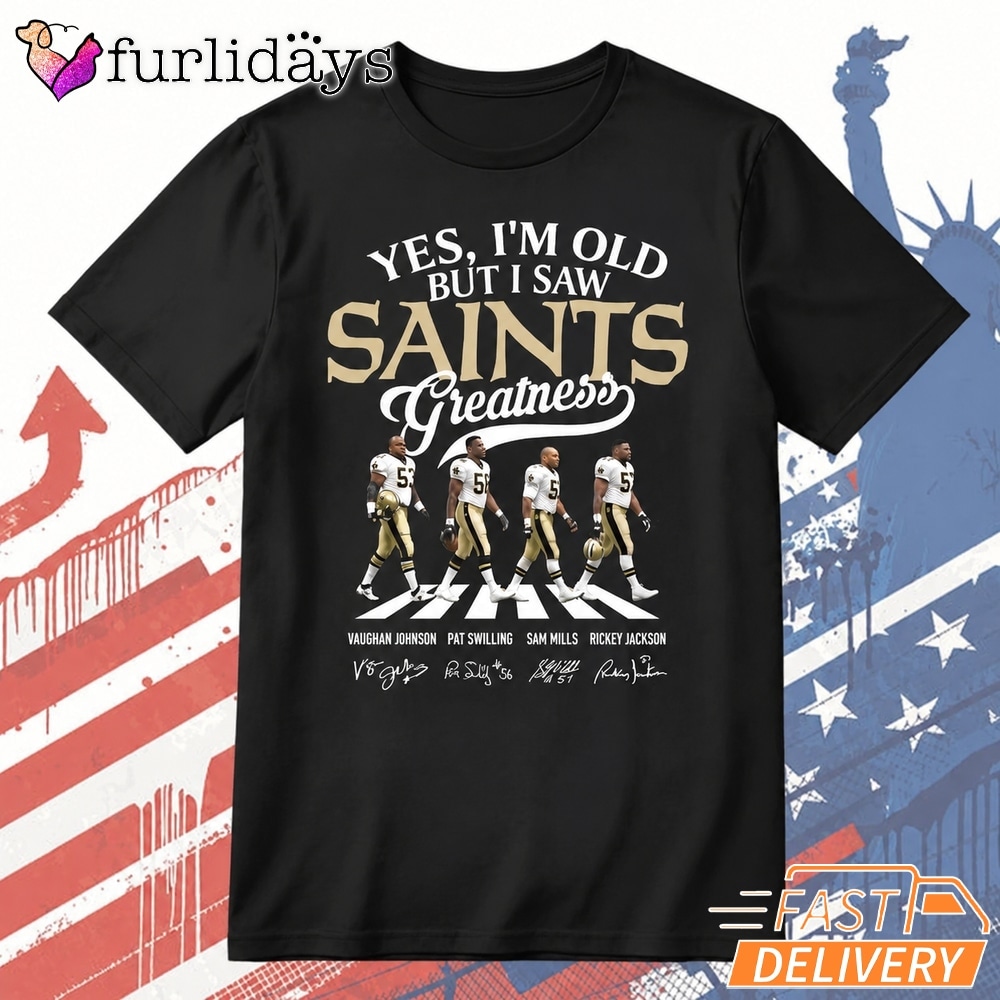 New Orleans Saints Greatness Signature Football T Shirt, Legends Gift
