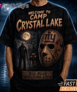 New York Giants Camp Crystal Lake T Shirt – Horror Halloween