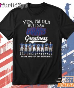 New York Giants Greatness Legends Football T Shirt, Thank You For The Memories