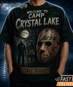 New York Jets Camp Crystal Lake T Shirt – Horror Halloween