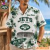 New York Jets Floral Stadium Personalized Hawaiian Shirt Football Fan Gift