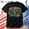 New York Liberty Starting 5 T Shirt – Black WNBA Basketball Tee Thiet KE Lai Hinh Anh Tren Mau Sao Cho Hot Trend Moi EP Hon Roi DI Chuyen Hinh Anh IN Tren Mat Truoc Sang Mockup AO Mau