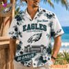 Philadelphia Eagles Floral Stadium Personalized Hawaiian Shirt Football Fan Gift