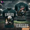 Philadelphia Eagles Never Forget 911 25th Anniversary Memorial T Shirt Thay Background Phu Hop Niche OI Tren San Pham Background Hoi MO Lam Noi Bat San Pham Trong Anh