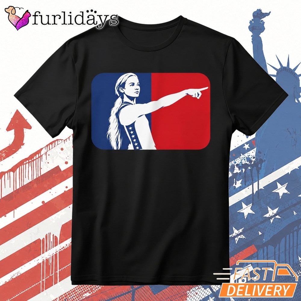 Retro Woman Pointing Graphic Vintage Style T Shirt DI Chuyen Hinh Anh IN Tren Mat Truoc Sang Mockup AO Mau Lay Ung Background Mau Thiet KE
