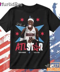 Rhyne Howard Atl Star Signature Basketball T Shirt, 4X All Star Fan Gift