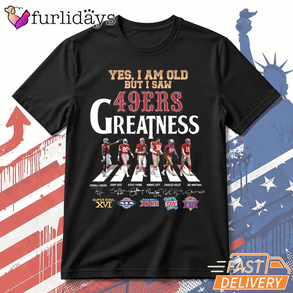 San Francisco 49Ers Greatness Signature Football T Shirt, Fan Gift