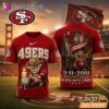 San Francisco 49ers Never Forget 911 25th Anniversary Memorial T Shirt Thay Background Phu Hop Niche OI Tren San Pham Background Hoi MO Lam Noi Bat San Pham Trong Anh