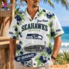 Seattle Seahawks Floral Stadium Personalized Hawaiian Shirt Football Fan Gift