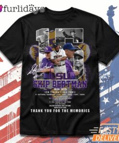 Skip Bertman LSU Baseball Tribute T Shirt – Black Baseball Fan Tee Thiet KE Lai Hinh Anh Tren Mau Sao Cho Hot Trend Moi EP Hon Roi DI Chuyen Hinh Anh IN Tren Mat Truoc Sang Mockup AO Mau