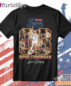 Sophie Cunningham T-Shirt, Indiana Fever 8 Signature Basketball Tee