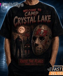 Tampa Bay Buccaneers Camp Crystal Lake T Shirt – Horror Halloween