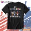 The Indiana Basketball Player Lineup Tribute Graphic T Shirt DI Chuyen Hinh Anh IN Tren Mat Truoc Sang Mockup AO Mau Lay Ung Background Mau Thiet KE