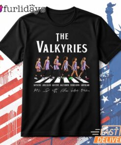 The Valkyries Basketball Player Lineup Tribute Graphic T Shirt DI Chuyen Hinh Anh IN Tren Mat Truoc Sang Mockup AO Mau Lay Ung Background Mau Thiet KE