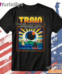 Train Band Dare Naked Ladies Vintage Concert Graphic T Shirt DI Chuyen Hinh Anh IN Tren Mat Truoc Sang Mockup AO Mau Lay Ung Background Mau Thiet KE