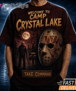 Washington Commanders Camp Crystal Lake T Shirt – Horror Halloween