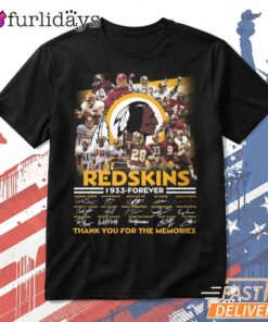 Washington Redskins 1933 Forever Legends Football T Shirt, Thank You For The Memories