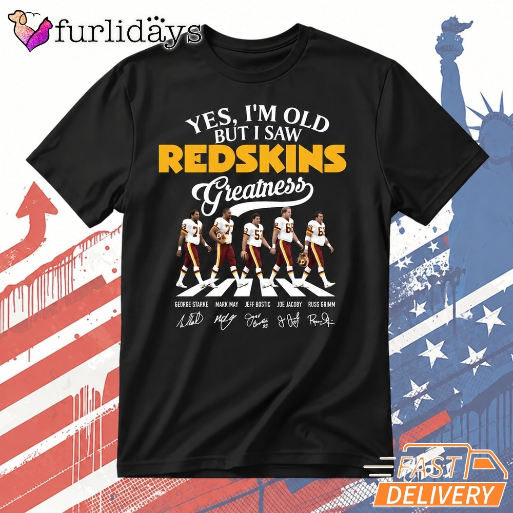 Washington Redskins Greatness Hogs Legends Football T Shirt, Signature Fan Gift